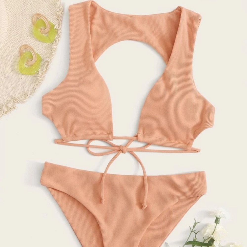 Mauve/blush/pink color SHEIN bikini size S